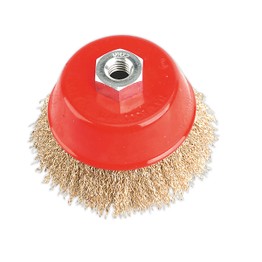 Sealey CBC100 Brassed Steel Cup Brush &#8709;100mm M14 x 2mm
