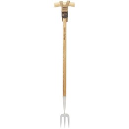 Draper 99031 Heritage Stainless Steel Fork With Ash Long Handle