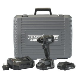 Draper 98964 XP20 20V Brushless Impact Driver (200Nm) with 2 x 2Ah Batteries and Fast Charger
