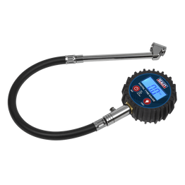 Sealey TST003 Digital Tyre Pressure Gauge with Twin Push-On Connector