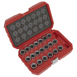 Sealey SX219 Locking Wheel Nut Key Set 20pc - VAG