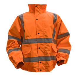Sealey 802XLO Hi-Vis Orange Jacket with Quilted Lining & Elasticated Waist - X-Large