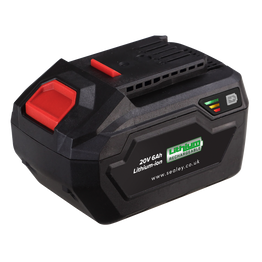 Sealey CP20VBP6 Power Tool Battery 20V 6Ah Lithium-ion for SV20 Series
