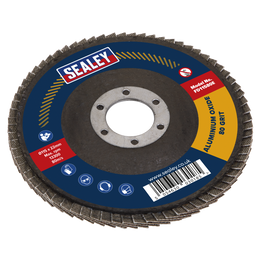 Sealey FD11580E Flap Disc Aluminium Oxide Ø115mm Ø22mm Bore 80Grit