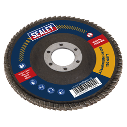 Sealey FD125120E Flap Disc Aluminium Oxide Ø125mm Ø22mm Bore 120Grit