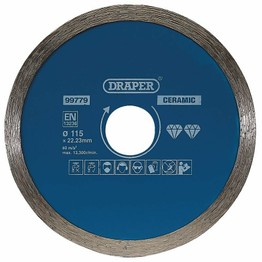 Draper 99779 Continuous Diamond Blade, 115mm