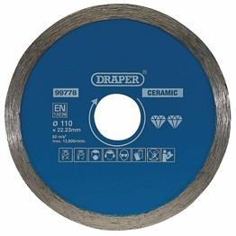 Draper 99778 Continuous Diamond Blade, 110mm