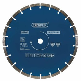 Draper 99785 Segmented Diamond Blade, 300mm