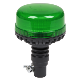 Sealey WB955LEDG Warning Beacon SMD LED 12/24V Flexible Spigot Fixing - Green