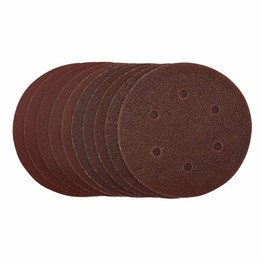 Draper 55069 Sanding Discs, 150mm, Hook & Loop, Assorted Grit, (Pack of 10)