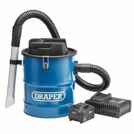 Draper 95170 D20 20V Ash Vacuum Cleaner with 1x 3.0Ah Battery and Fast Charger