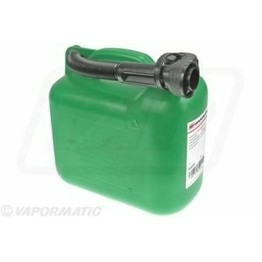 Green Plastic Fuel Container - 5 Litres