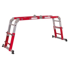 Sealey AFPL2 Aluminium Multipurpose Ladder EN 131 Adjustable Height