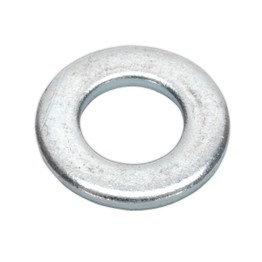 Sealey FWA1021 Flat Washer M10 x 21mm Form A Zinc DIN 125 Pack of 100
