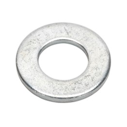 Sealey FWI105 Flat Washer 1/4" x 9/16" Table 3 Imperial Zinc BS 3410 Pack of 100