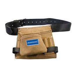 Silverline Leather Nail & Tool Bag 8 Pocket - 260 x 230mm