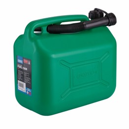Draper 09055 Plastic Fuel Can, 10L, Green