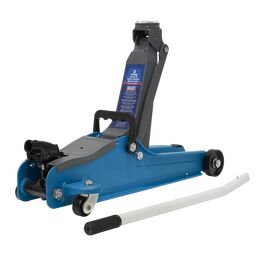 Sealey Trolley Jack 2tonne Low Entry Short Chassis - Blue 1020LEB