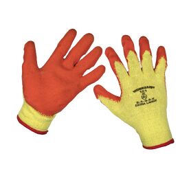 Sealey Super Grip Knitted Gloves Latex Palm (X-Large) - Pack of 12 Pairs 9121XL/12