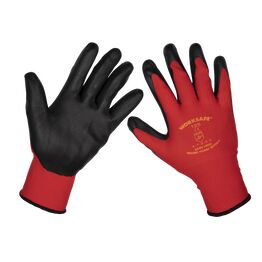 Sealey Flexi Grip Nitrile Palm Gloves (X-Large) - Pack of 12 Pairs 9125XL/12