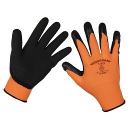 Sealey Foam Latex Gloves (Large) - Pack of 12 Pairs 9140L/12