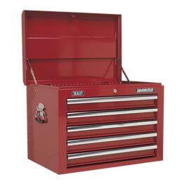 Sealey Topchest 5 Drawer with Ball Bearing Slides - Red AP26059T