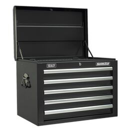 Sealey Topchest 5 Drawer with Ball Bearing Slides - Black AP26059TB