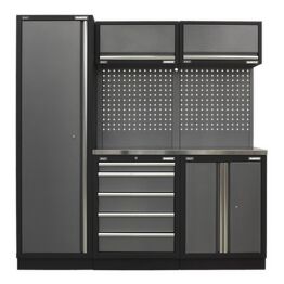 Sealey Modular Storage System Combo - Stainless Steel Worktop APMSSTACK02SS