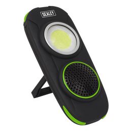 Sealey Rechargeable Torch with Wireless Speaker 10W COB LED LED50WS