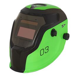 Sealey Auto Darkening Welding Helmet Shade 9-13 - Green PWH3