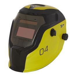 Sealey Auto Darkening Welding Helmet Shade 9-13 - Yellow PWH4