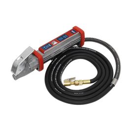 Sealey Tyre Inflator 2.7m Hose with Clip-On Connector SA372