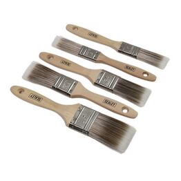Sealey Wooden Handle Paint Brush Set 5pc SPBS5W