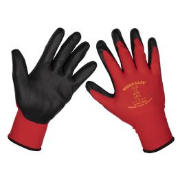 Sealey Flexi Grip Nitrile Palm Gloves (X-Large) - Pack of 6 Pairs TSP125XL/6