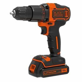 Black & Decker 18V Lithium-ion 2 Gear Hammer Drill + 400mA charger + 1 battery + Kitbox