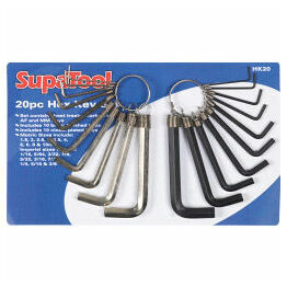 SupaTool Combination Hex Key Set 20 Piece