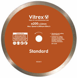 Vitrex Diamond Blade Std200mm