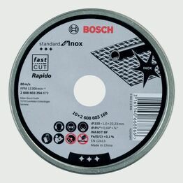 Bosch Metal Cutting Discs 115mm 10 Pack