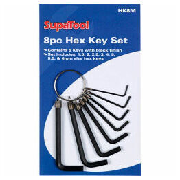 SupaTool Metric Hex Key Set 8 Piece