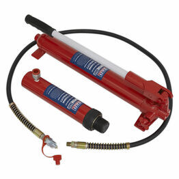Sealey 610/45 Push Ram with Pump & Hose Assembly - 10tonne