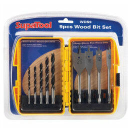 SupaTool Wood Bit Set 9 Piece