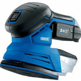 Draper 00608 D20 20V Tri-Base (Detail) Sander with 2Ah Battery and Charger