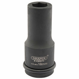 Draper 05050 Expert 18mm 3/4" Square Drive Hi-Torq&#174; 6 Point Deep Impact Socket