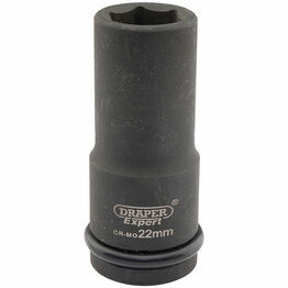 Draper 05054 Expert 22mm 3/4" Square Drive Hi-Torq&#174; 6 Point Deep Impact Socket