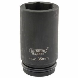 Draper 05066 Expert 35mm 3/4" Square Drive Hi-Torq&#174; 6 Point Deep Impact Socket