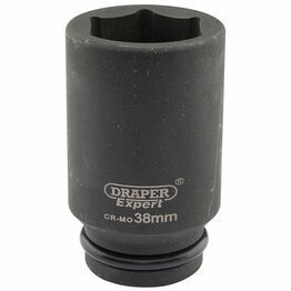 Draper 05069 Expert 38mm 3/4" Square Drive Hi-Torq&#174; 6 Point Deep Impact Socket