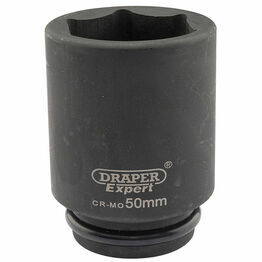 Draper 05081 Expert 50mm 3/4" Square Drive Hi-Torq&#174; 6 Point Deep Impact Socket