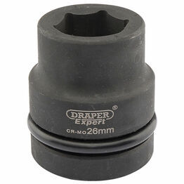 Draper 05107 Expert 26mm 1" Square Drive Hi-Torq&#174; 6 Point Impact Socket
