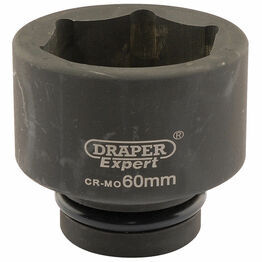 Draper 05129 Expert 60mm 1" Square Drive Hi-Torq&#174; 6 Point Impact Socket