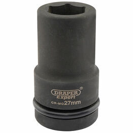 Draper 05142 Expert 27mm 1" Square Drive Hi-Torq&#174; 6 Point Deep Impact Socket